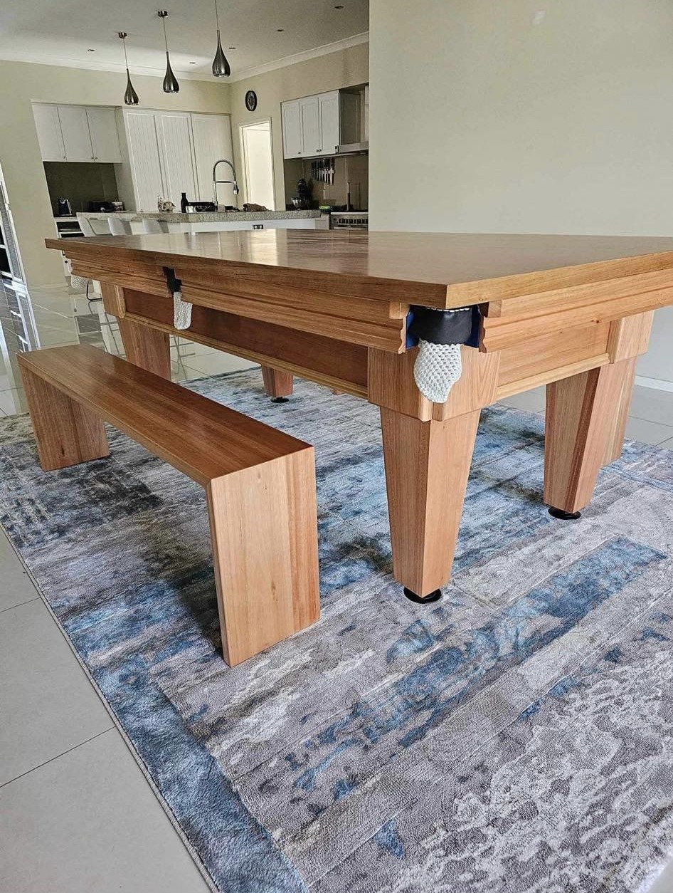 Custom Pool Dining Table with Bench Seat