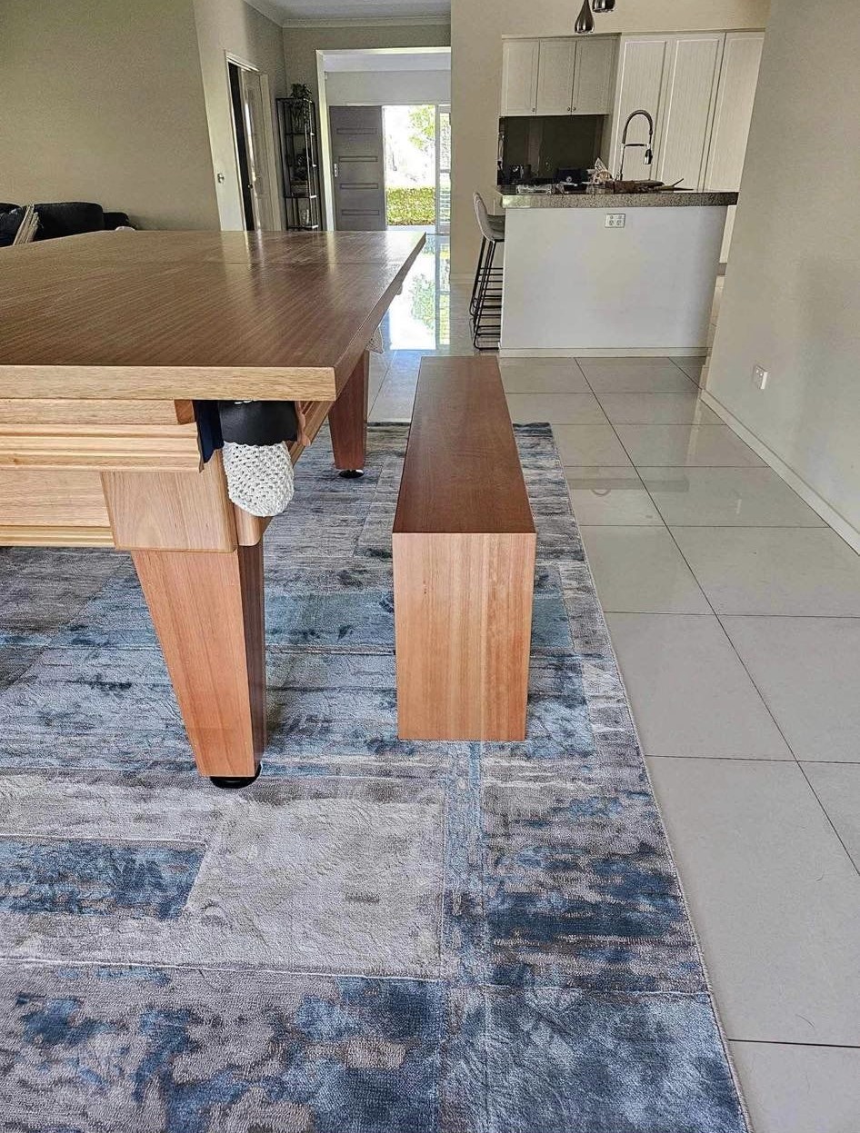 Custom Pool Dining Table and Bench Seat