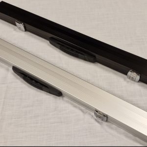 2 pce cue Case  - Aluminium - Black