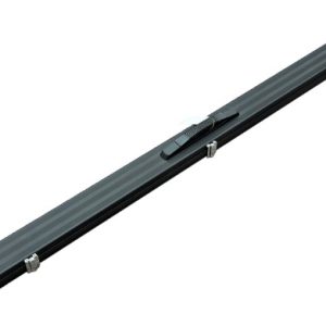 3qtr Cue Case - Aluminium - Black
